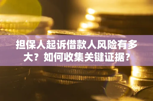 济南担保人起诉借款人风险有多大？如何收集关键证据？