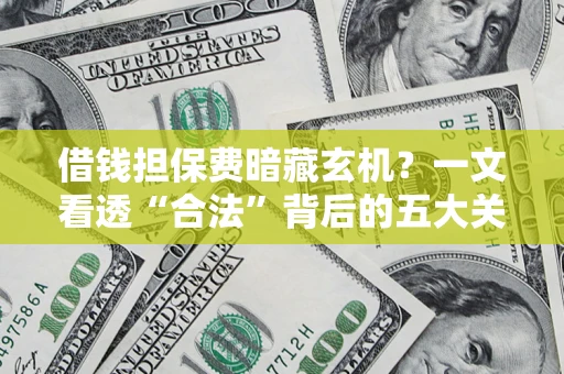 济南借钱担保费暗藏玄机？一文看透“合法”背后的五大关键陷阱