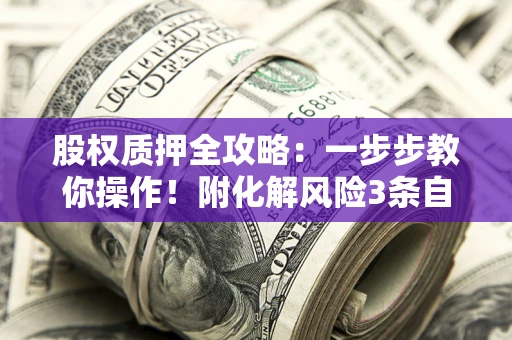 济南股权质押全攻略：一步步教你操作！附化解风险3条自救法则