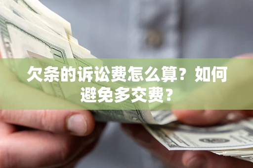 济南欠条的诉讼费怎么算？如何避免多交费？